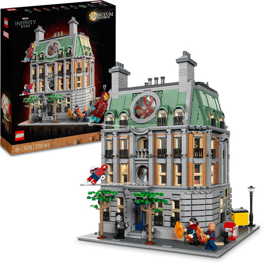 LEGO 76218 Marvel Sanctum Sanctorum, conjunto de construção modular de 3 andares, kit de modelo para adultos construirem, com minifiguras de Doutor Estranho e Homem de Ferro, colecionável Avengers Infinity Saga