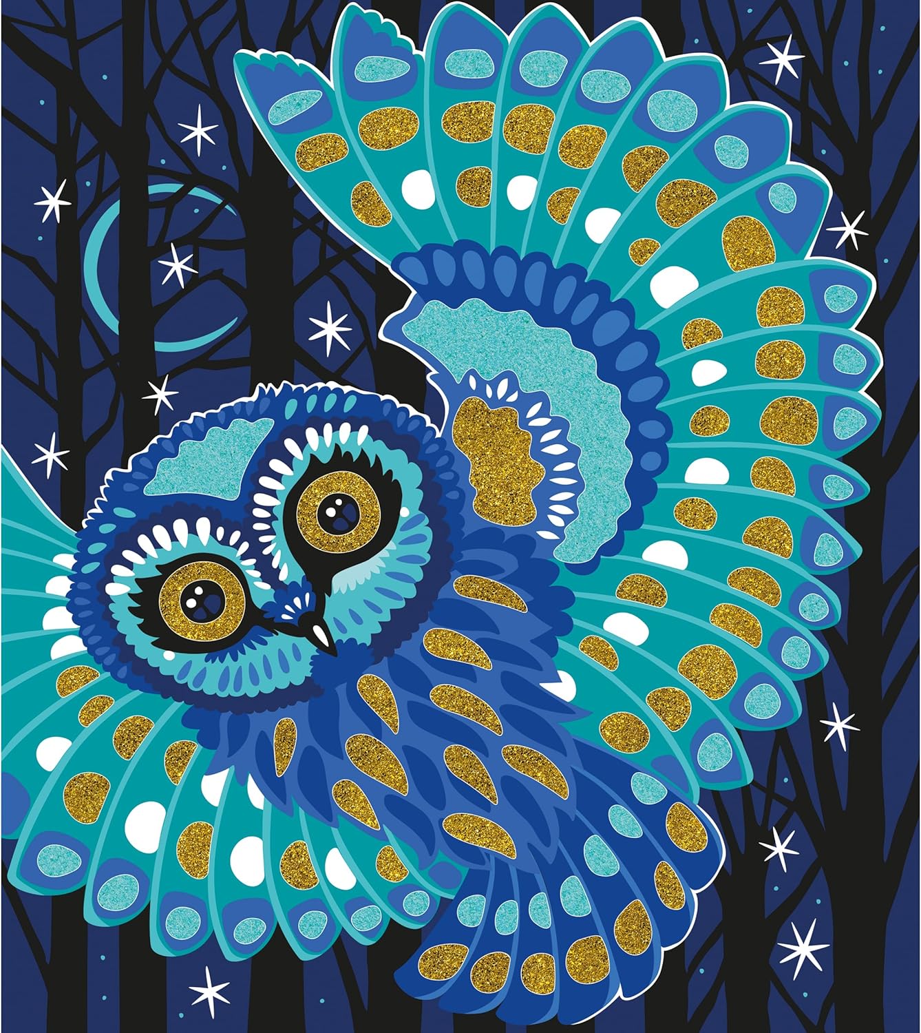 Janod - Brilho Cintilante e Animais de Areia - Atividade de Artesanato Infantil - Kit de Artes e Ofícios - com Areia Decorativa e Brilho Biodegradável - Atividade para maiores de 3 anos,