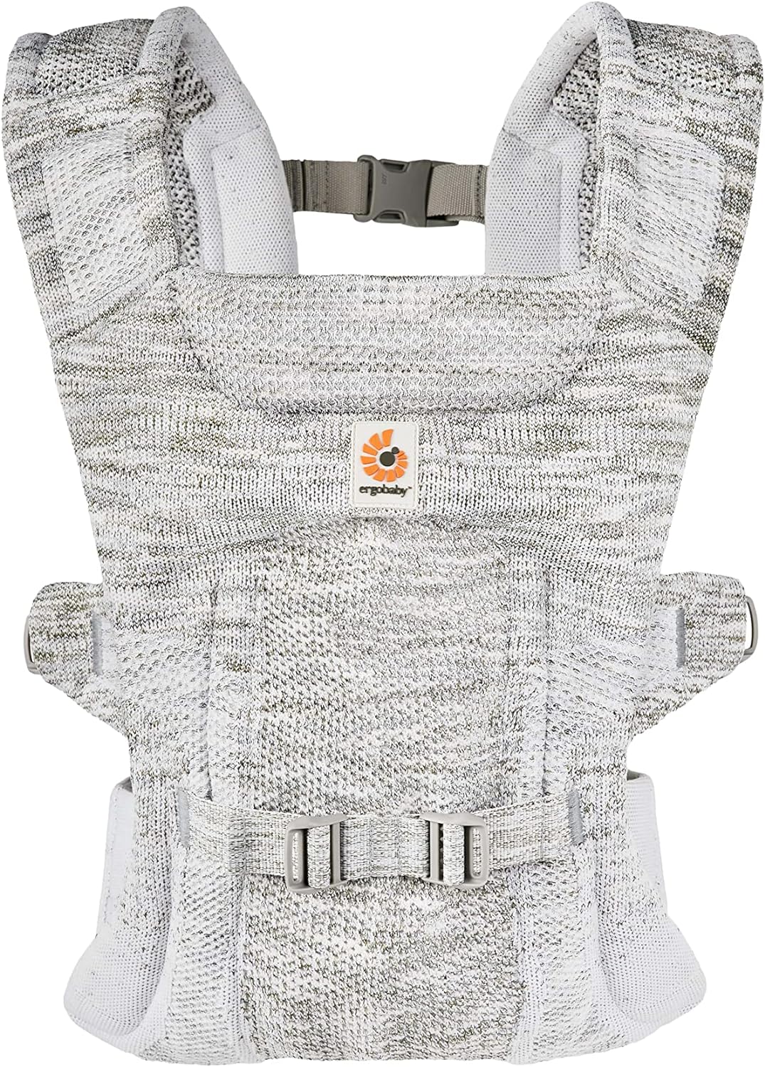 Ergobaby Porta-bebês Aerloom de recém-nascido a criança, costas ergonômicas e 3 posições, porta-bebês feito com material Formaknit, manhã enevoada