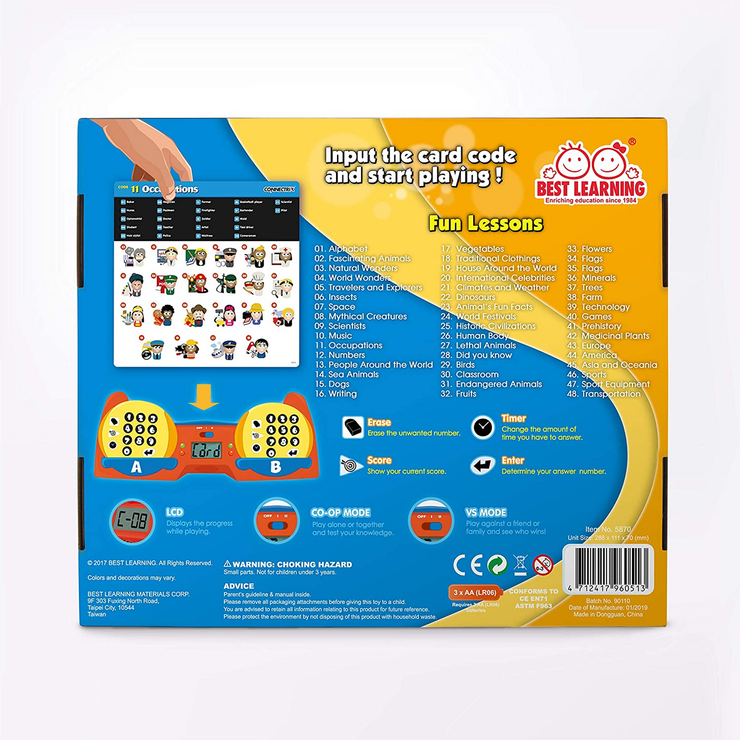 BEST LEARNING Connectrix - Brinquedo de jogo educacional emocionante para crianças de 1 a 2 jogadores