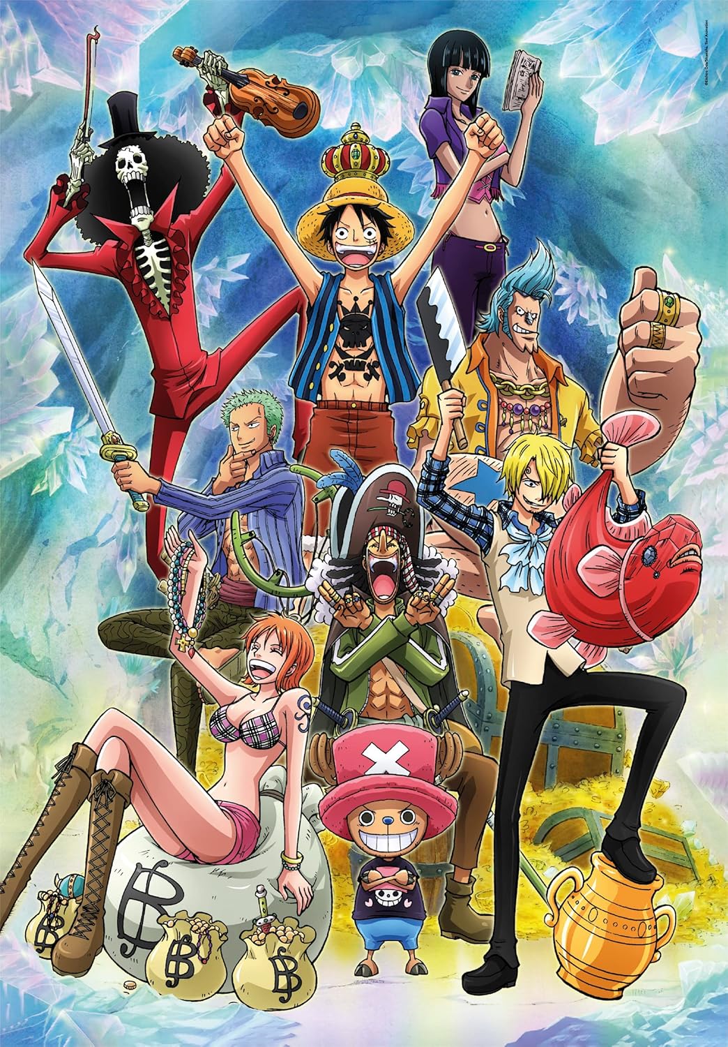 Clementoni - 39725 - Quebra-cabeça Anime One Piece - Quebra-cabeça 100