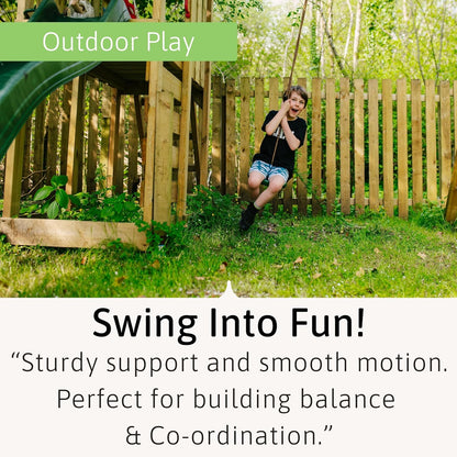 Jaques of London Conjunto de balanços de botões | Assento para balanço de jardim ao ar livre | Equipamentos para recreação infantil ao ar livre | Balanço de jardim infantil | Desde 1795