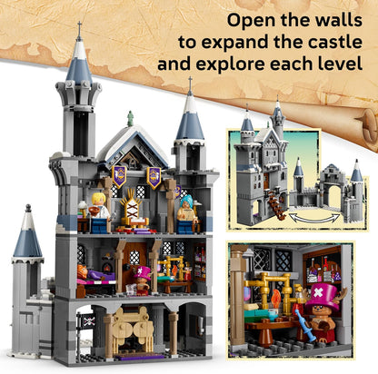 LEGO Brinquedo ONE PIECE Batalha no Castelo de Drum – Kit de Montar com 6 Minifiguras (incluindo Luffy, Nami e Chopper) – Decoração para Quarto Infantil – Presente para Meninos, Meninas e Fãs a partir de 9 Anos – 75645