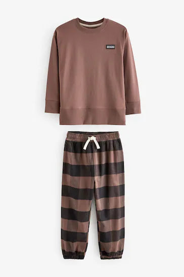 |Boy| Pacote De 3 Pijamas Check Bottom - Neutral/Black (3-16 anos)