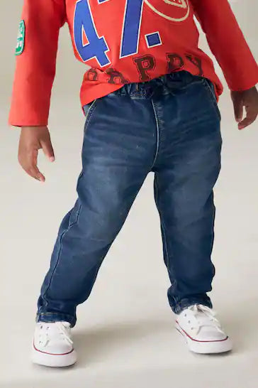 |Boy| Jeans Pull-On Supermacios Com Stretch - Lavagem Vintage (3 meses a 7 anos)