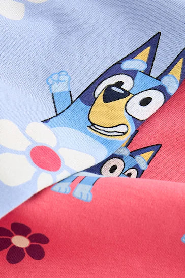 |Niña| Pack de 2 pijamas con licencia azul/rojo (de 9 meses a 8 años)