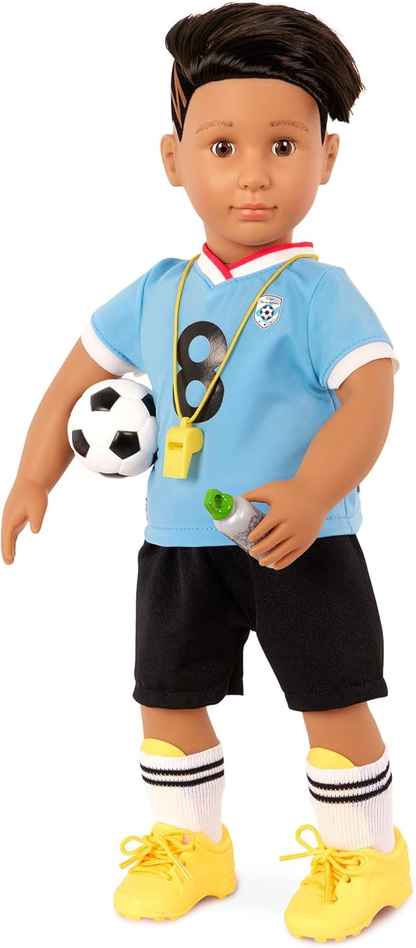 Our Generation - Boneca dançarina de salão de 45 cm com tiara, vestido encantador, cabelo castanho comprido, lindos olhos castanhos, braços e pernas móveis, boneca de moda para maiores de 3 anos