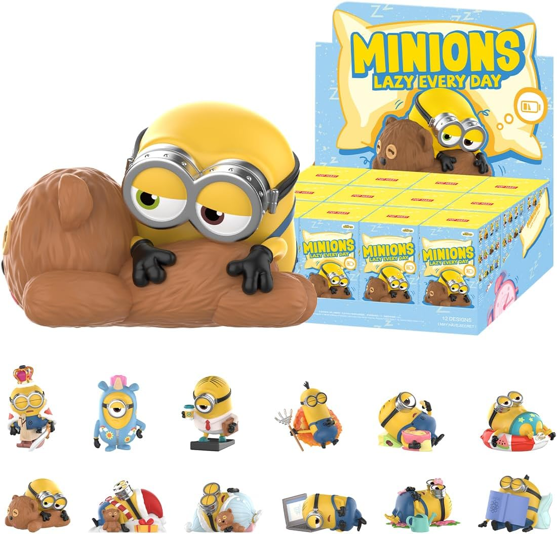 Minions da POP MART, histórias de embalar, bonecos da série Bob e Tim, 1 peça, acessórios decorativos, presente