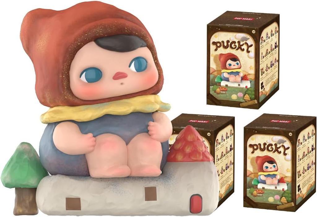 POP MART PUCKY Poko's Adventure Series Figuras 1 Caixa Design Premium