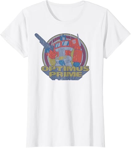T-shirt Transformers Optimus Prime Retro Portrait