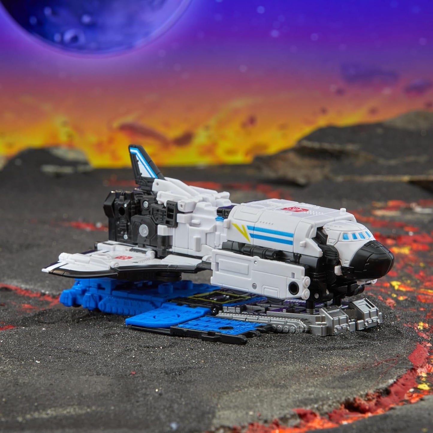 Figura de ação Transformers Legacy United Leader Class Galaxy Shuttle