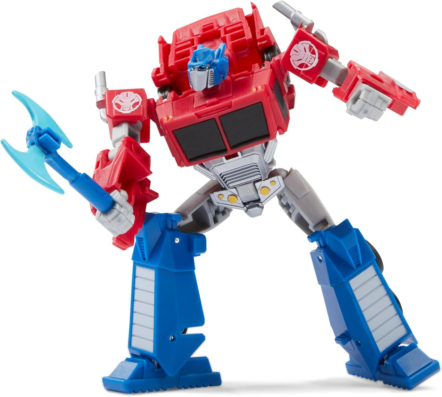 Transformers Toys EarthSpark Deluxe Class Optimus Prime, figura de ação convertível de 12,5 cm, brinquedo de carro robô colecionável para meninos e meninas a partir dos 6 anos