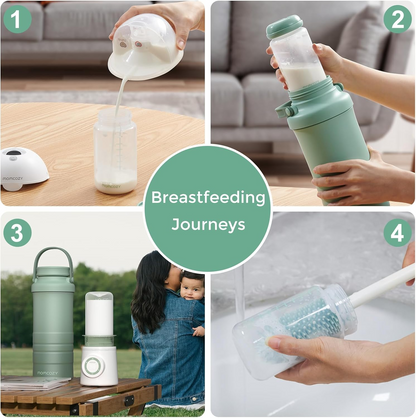 Momcozy Refrigerador de leite materno portátil para exteriores, refrigerador de leite materno de viagem com capacidade superior a 22 onças com 2 peças, arrefecimento total de 360° durante 24 horas