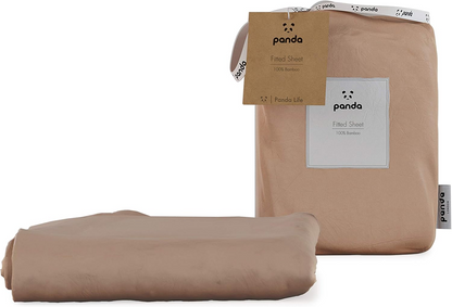 Lençol com elástico Panda 100% bambu (cinza urbano, tamanho super king size do Reino Unido) (180 x 200 + 32 cm)