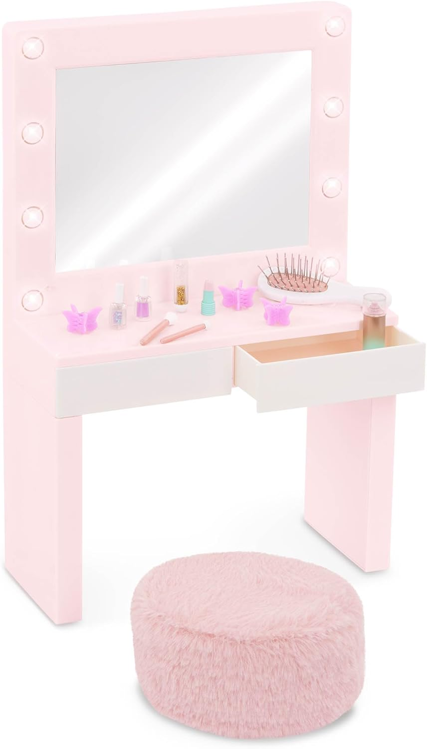 A Nossa Geração – Acessórios para bonecas de 45 cm – Caixa térmica com rodas – Brinquedos alimentares de faz de conta – Brincadeira imaginativa – Crianças a partir dos 3 anos – Caixa térmica de acampamento OG