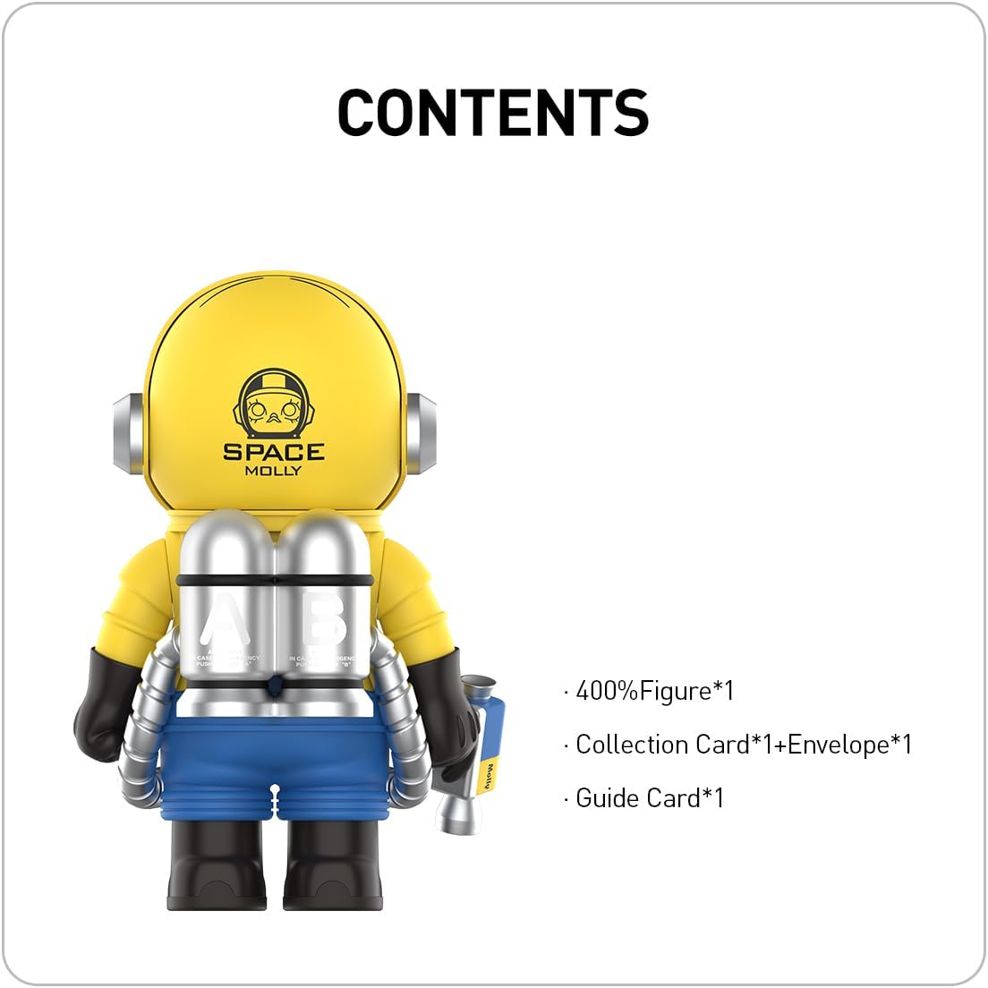 POP MART MEGA SPACE MOLLY 400% Minions 1 peça, design premium, presente para mulheres, boneco de ação colecionável favorito dos fãs