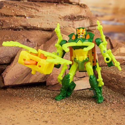 Figura de ação Transformers CYBERWORLD Armored Cyber Changers Chop Shop