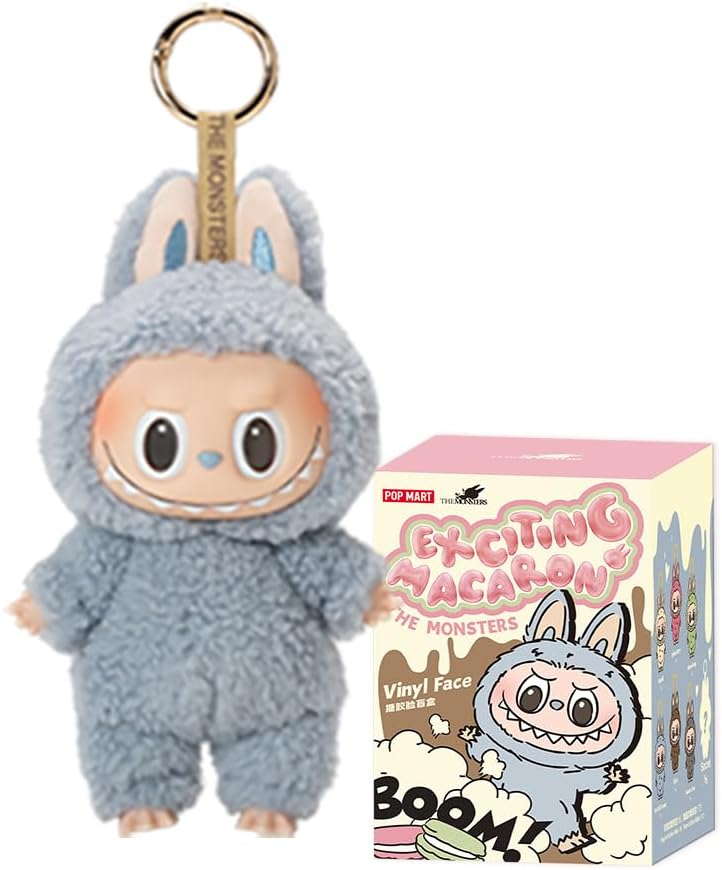POP MART Labubu THE MONSTERS Série Big into Energy - Pingente de pelúcia de vinil BlindBox 1 caixa de 2,5 polegadas - Figura de ação de brinquedo de arte chique favorita dos fãs
