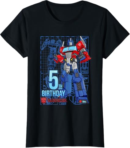 T-Shirt TRANSFORMERS Optimus Prime 5th Birthday