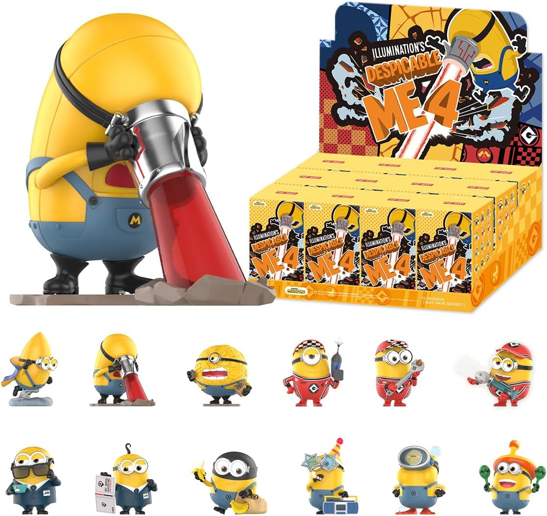 Figuras de ação colecionáveis da série POP Universal Me 4, 1 caixa de 2,5 polegadas, personagem articulado, design premium, presentes para mulheres, brinquedo de arte colecionável favorito dos fãs