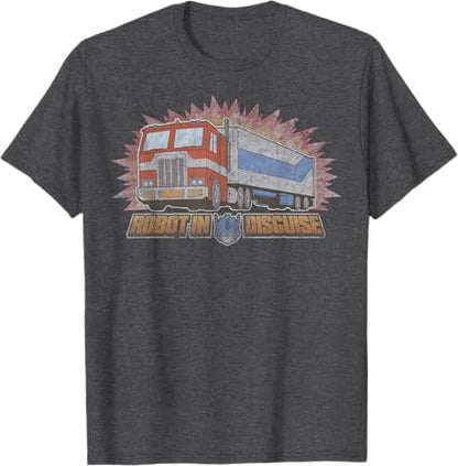 T-Shirt Transformers Optimus Prime Robot Disfarçado