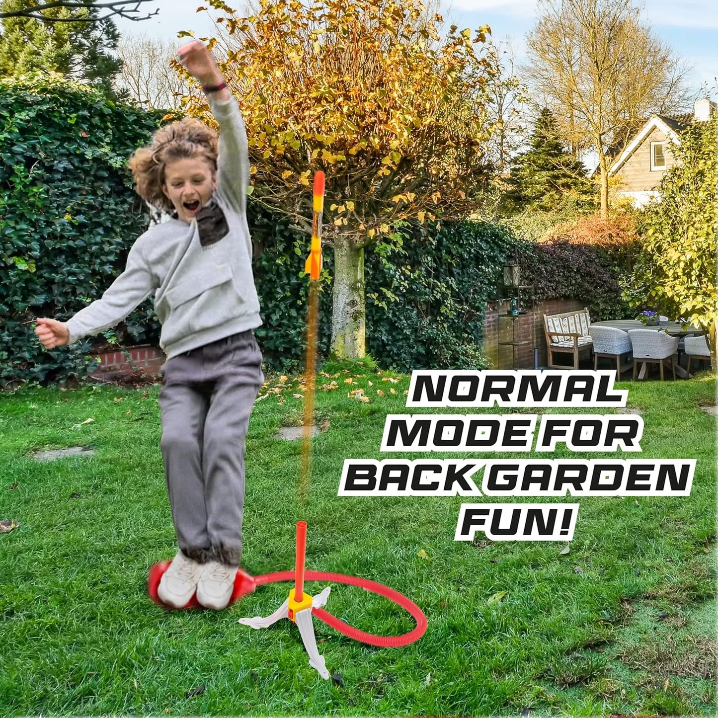 UAU! COISAS - HYPR Rocket 500, o selo voador mais alto para lançar foguetes, voa até 152 metros, 3 foguetes, jardim ou quintal ao ar livre, brinquedos e presentes para crianças, famílias, meninos e meninas