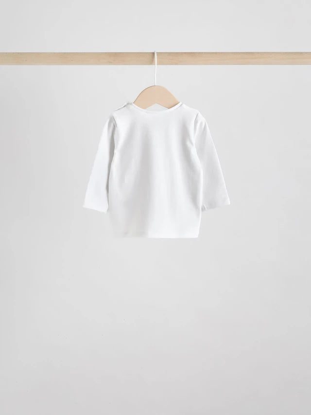 |BabyBoy| Conjunto De 6 Blusas e Leggings Cinza Estrela Para Bebê (0 meses a 2 anos)