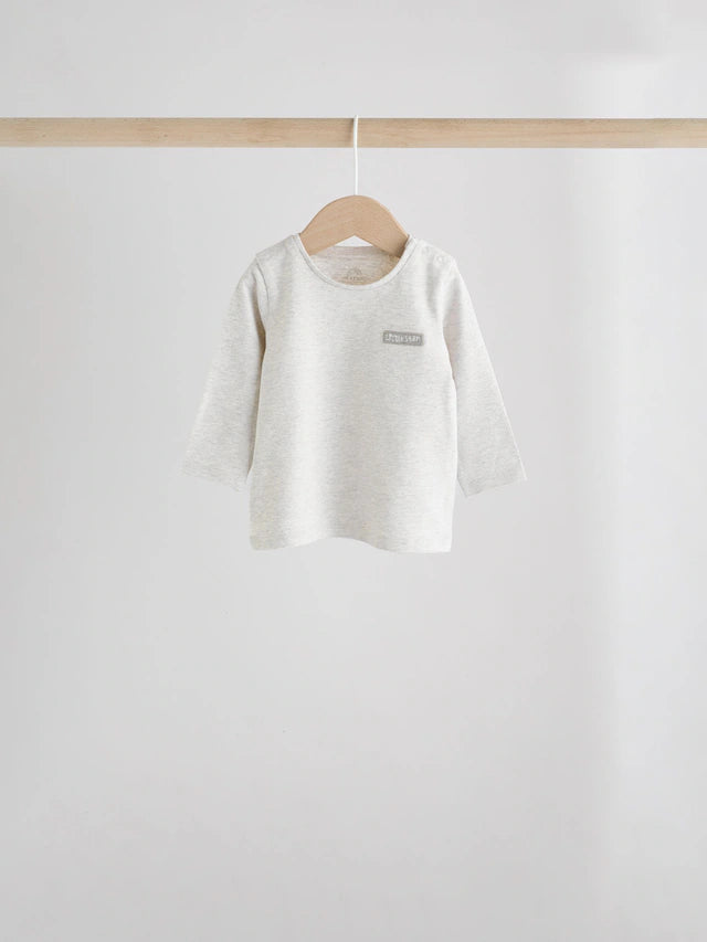 |BabyBoy| Conjunto De 6 Blusas e Leggings Cinza Estrela Para Bebê (0 meses a 2 anos)