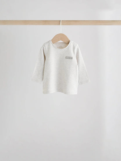 |BabyBoy| Conjunto De 6 Blusas e Leggings Cinza Estrela Para Bebê (0 meses a 2 anos)