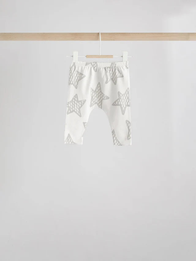 |BabyBoy| Conjunto De 6 Blusas e Leggings Cinza Estrela Para Bebê (0 meses a 2 anos)
