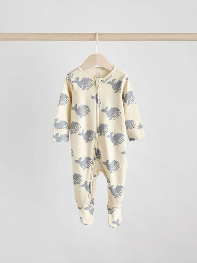 |BabyBoy| Pacote Com 3 Macacões Com Zíper Bidirecional Multi Baby (0-2 anos)