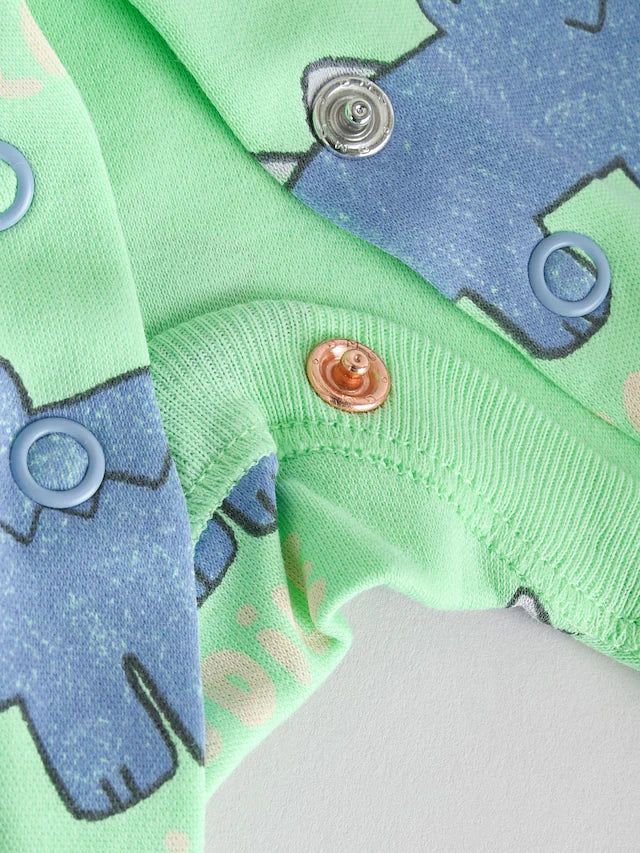 |BabyBoy| Pacote Com 4 Macacões De Dormir Animal Baby 100% Algodão (0 meses a 2 anos)