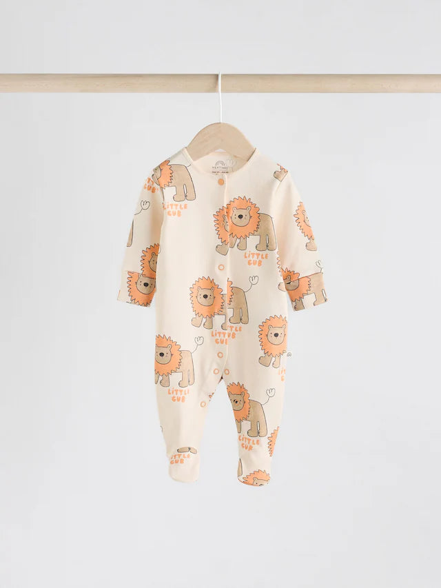 |BabyBoy| Pacote Com 4 Macacões De Dormir Animal Baby 100% Algodão (0 meses a 2 anos)