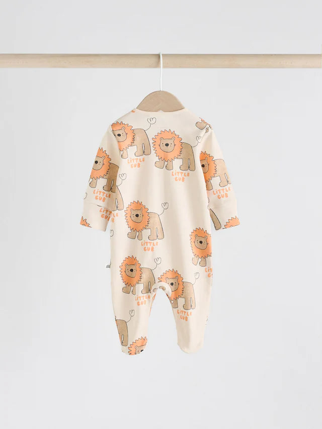 |BabyBoy| Pacote Com 4 Macacões De Dormir Animal Baby 100% Algodão (0 meses a 2 anos)