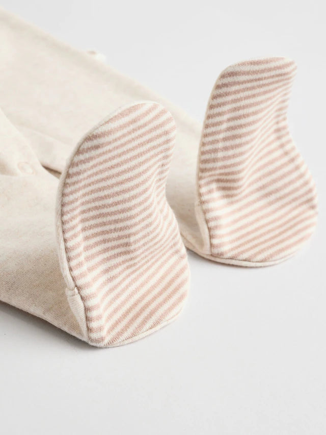 |BabyBoy| Pacote Com 3 Macacões Bordados Neutros Para Bebês (0 a 2 anos)