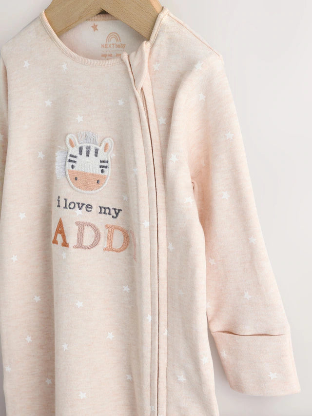 |BabyBoy| Macacão De Dormir Neutro I Love My Mummy Com Zíper Bidirecional Para Bebês (0-18 meses)