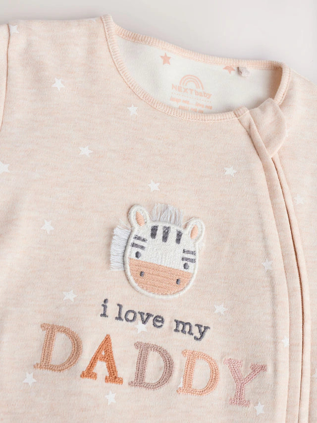 |BabyBoy| Macacão De Dormir Neutro I Love My Mummy Com Zíper Bidirecional Para Bebês (0-18 meses)