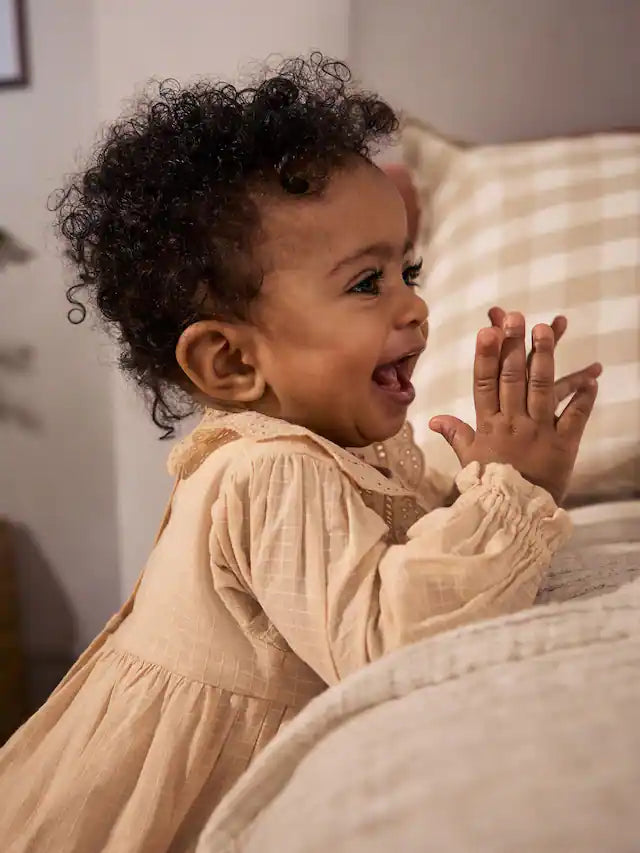 |BabyGirl| Macacão De Bebê Bloomer 100% Algodão, Tecido Rosa Pêssego, Manga Longa (0 meses a 3 anos)