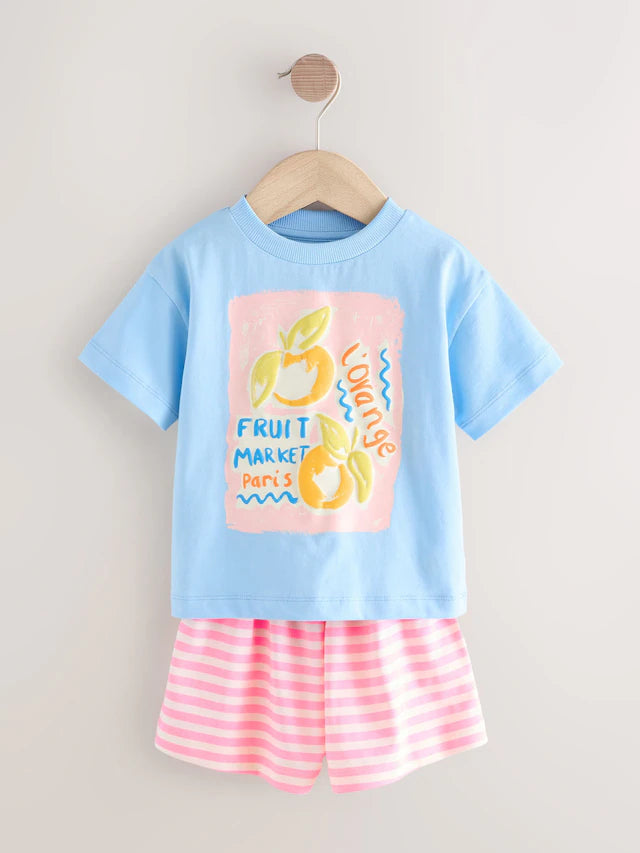 |BigGirl| Pacote Com 3 Pijamas Curtos Multifuncionais (9 meses a 12 anos)