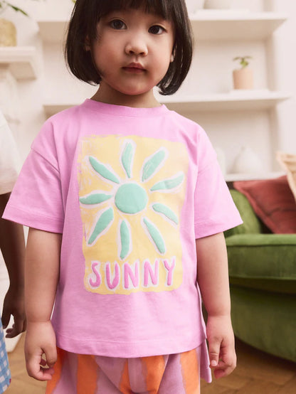 |BigGirl| Pacote Com 3 Pijamas Curtos Multifuncionais (9 meses a 12 anos)