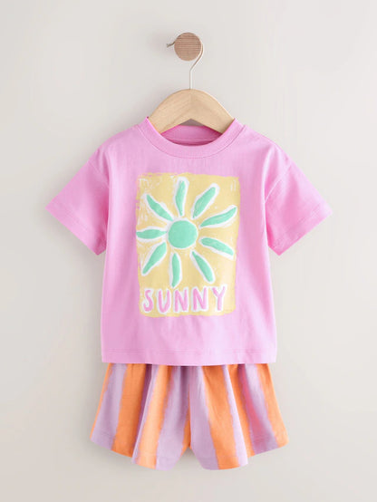 |BigGirl| Pacote Com 3 Pijamas Curtos Multifuncionais (9 meses a 12 anos)