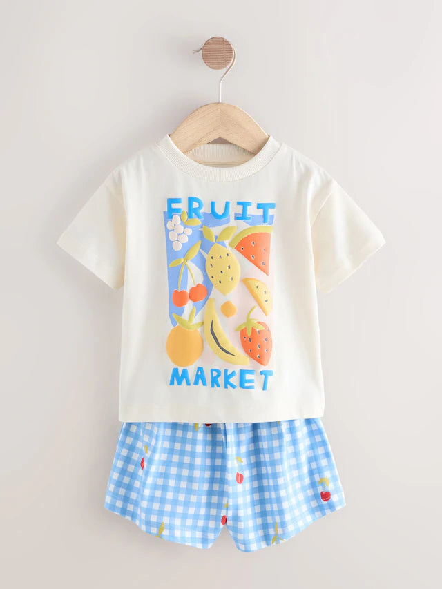 |BigGirl| Pacote Com 3 Pijamas Curtos Multifuncionais (9 meses a 12 anos)