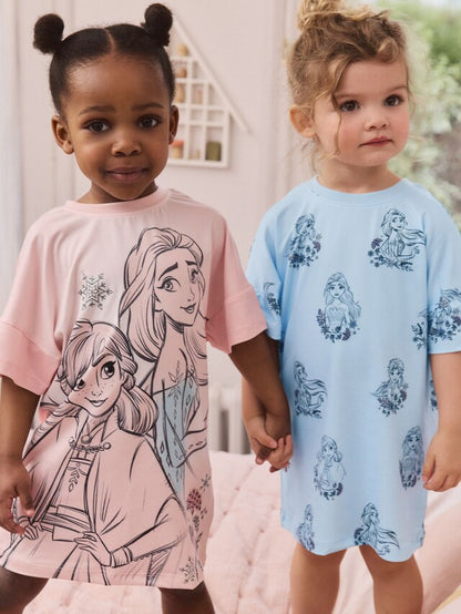 |BigGirl| Pacote Com 2 Camisolas Frozen Azuis (2-12 anos)