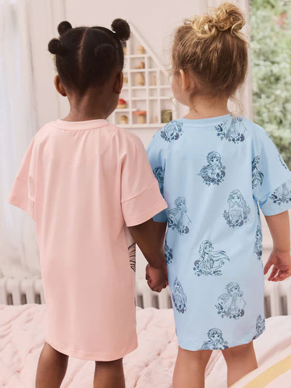 |BigGirl| Pacote Com 2 Camisolas Frozen Azuis (2-12 anos)