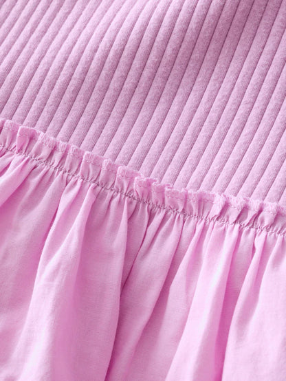 |Girl| Conjunto De Colete e Shorts De Ciclismo Bordados Lilás Roxo (3 meses a 7 anos)