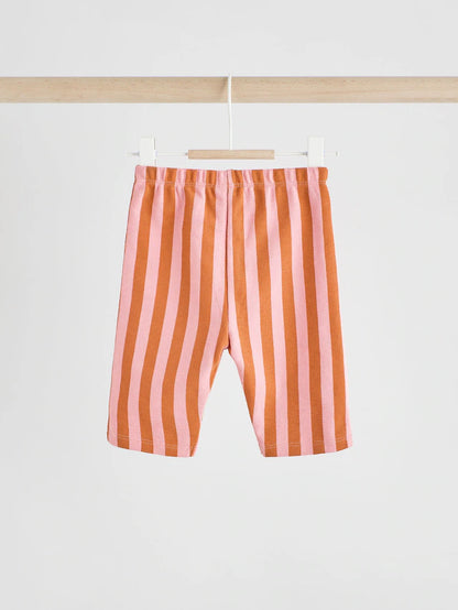 |BabyBoy| Conjunto De Blusa e Calça De Manga Curta Coral/Laranja/Rosa Para Bebê