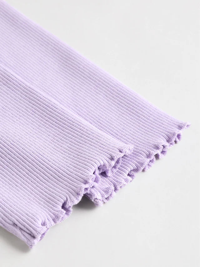 |BabyGirl| Blusa e Leggings Lilás Roxo Para Bebê Manga Curta