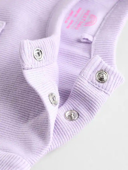 |BabyGirl| Blusa e Leggings Lilás Roxo Para Bebê Manga Curta