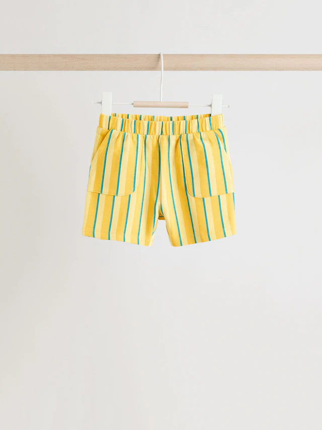 |BabyBoy| Conjunto De Camiseta e Shorts Verde/Amarelo Para Bebê