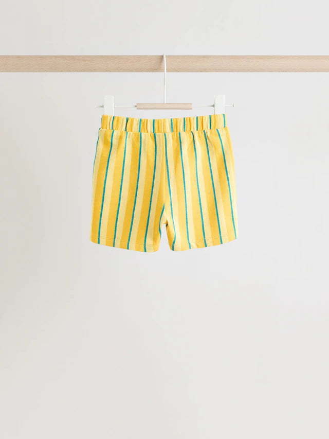 |BabyBoy| Conjunto De Camiseta e Shorts Verde/Amarelo Para Bebê